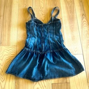 Cute mini denim dress